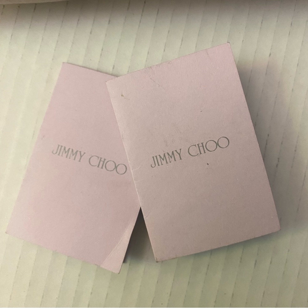Jimmy Choo Jenny White Sandals with Silver Studs GUC 36 - Picture 10 of 10